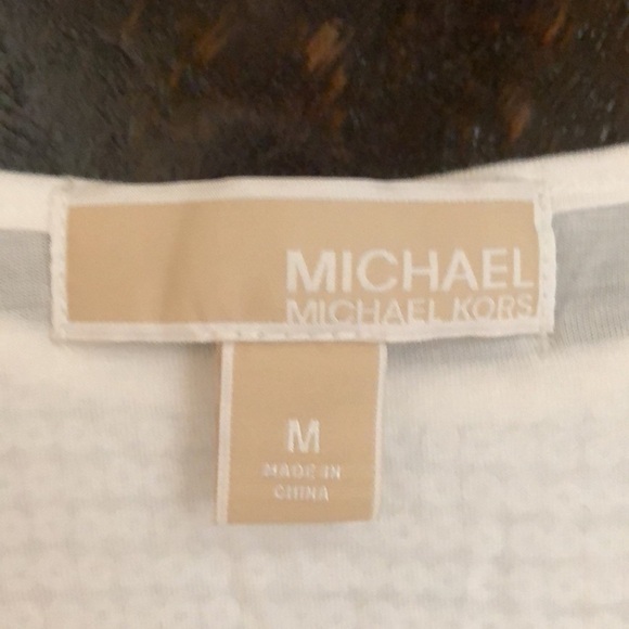 Michael Kors. White Sequenced Spaghetti Strap Tank. Medium. - Picture 9 of 10